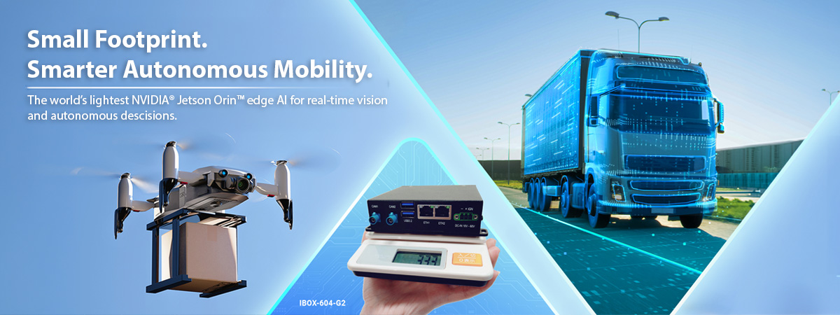 World's Lightest Compact AI Computer for Autonomous Mobility – IBOX-604-G2