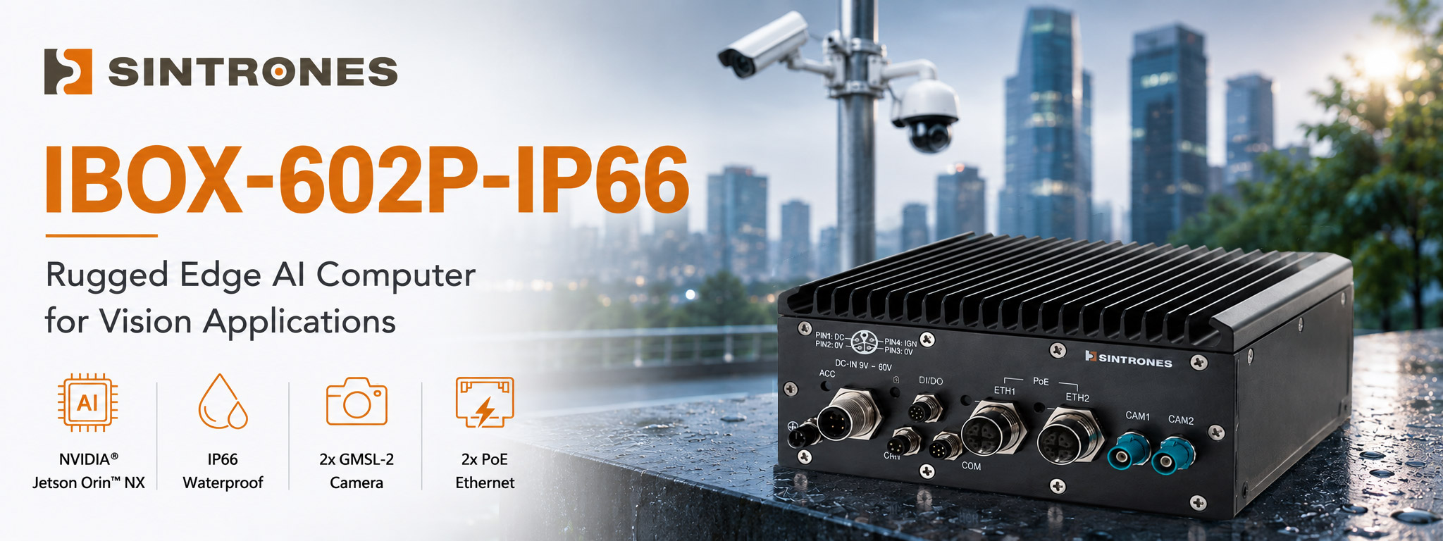 SINTRONES Introduces IBOX-602P-IP66 Rugged Edge AI Computer for Vision Applications