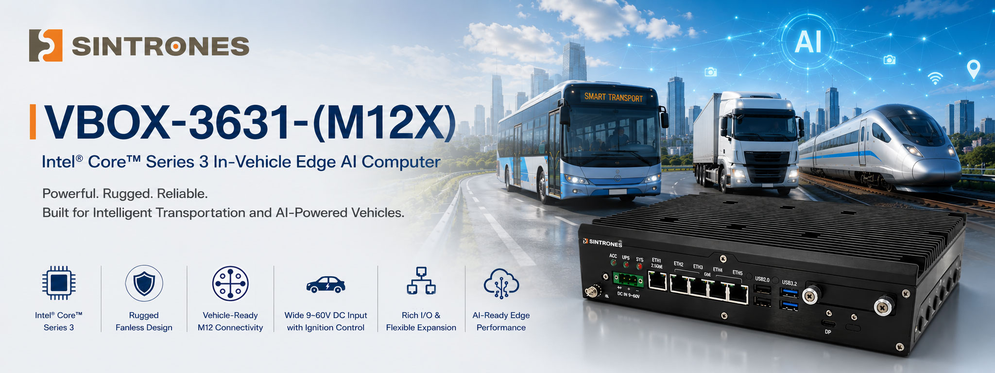 SINTRONES Introduces VBOX-3631-(M12X) for Next-Generation Intelligent Vehicle Edge AI Applications