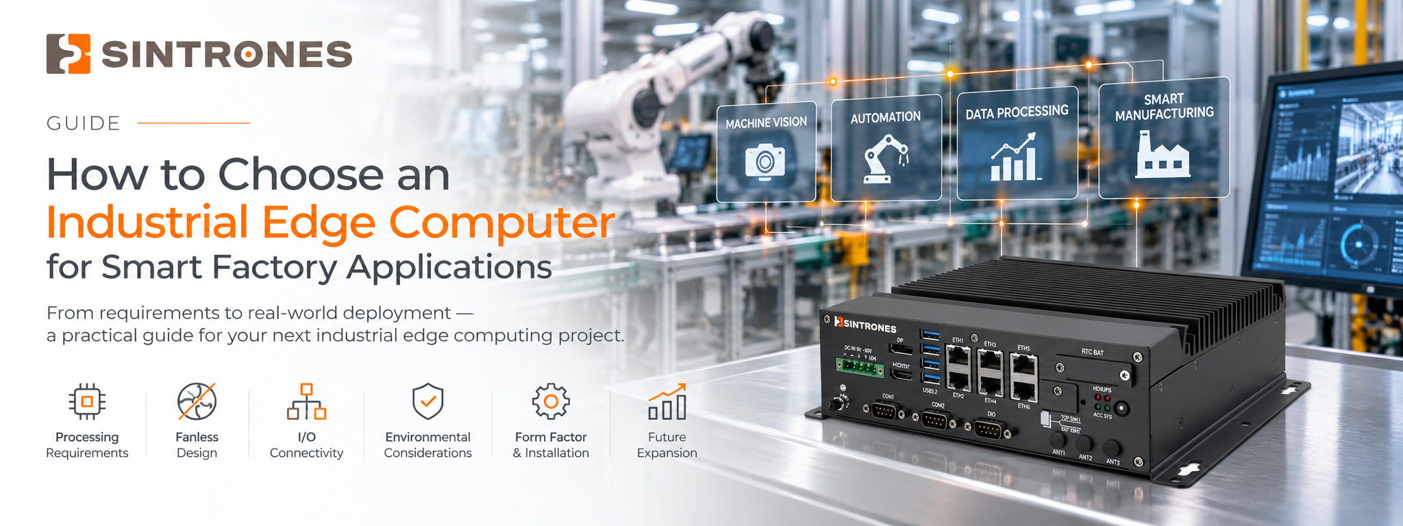 How to choose an industrial edge computer for smart factory applications